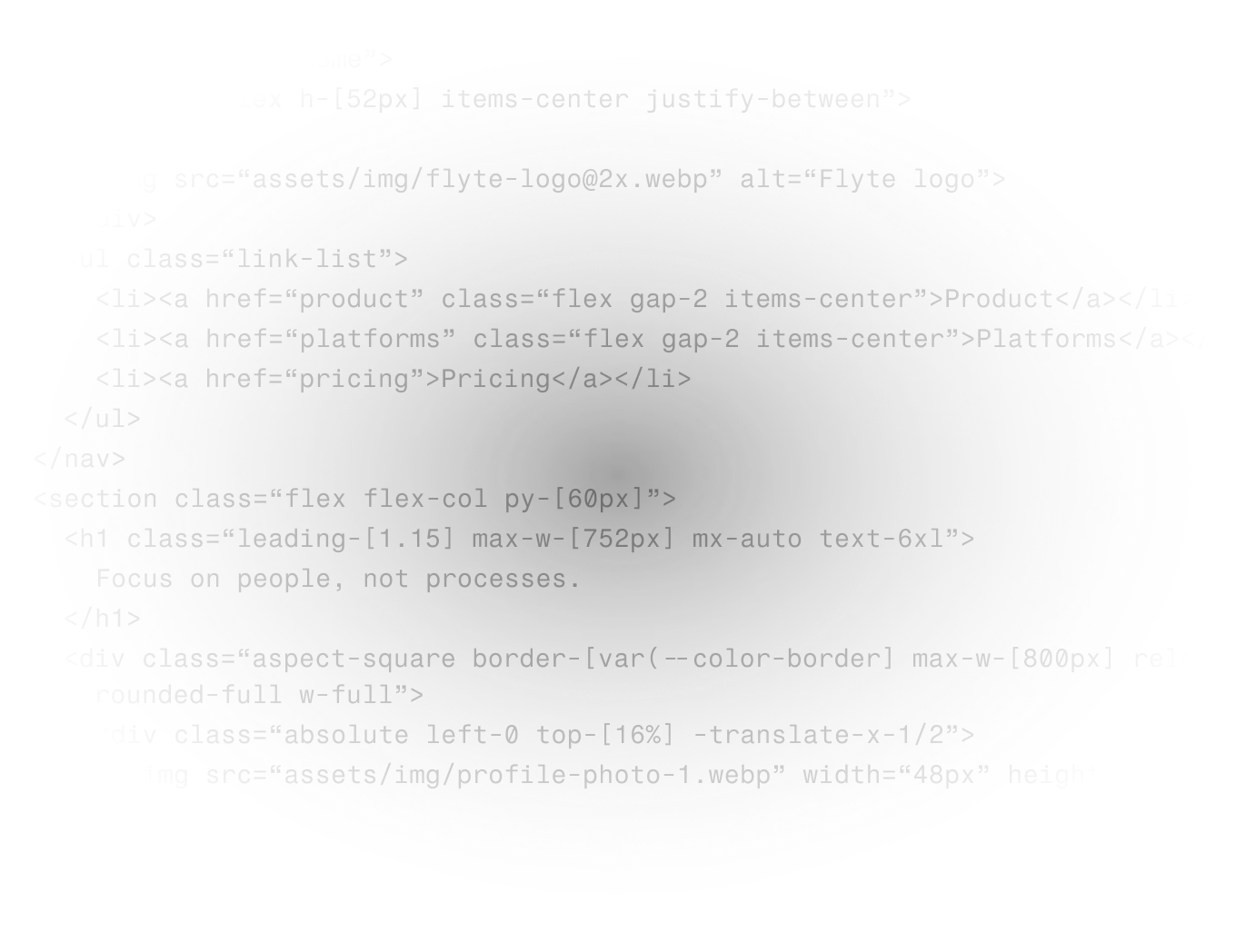 Clean code example showcasing professional web development standards