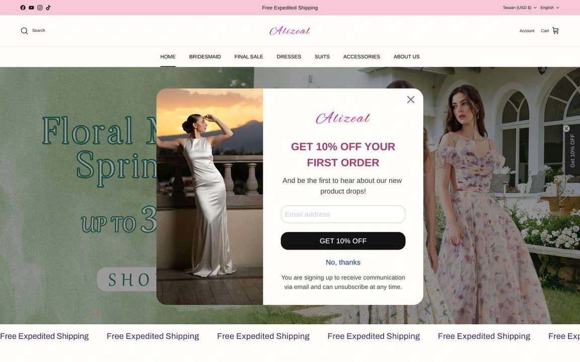 Alizeal sustainable fashion brand - eco-friendly apparel collection