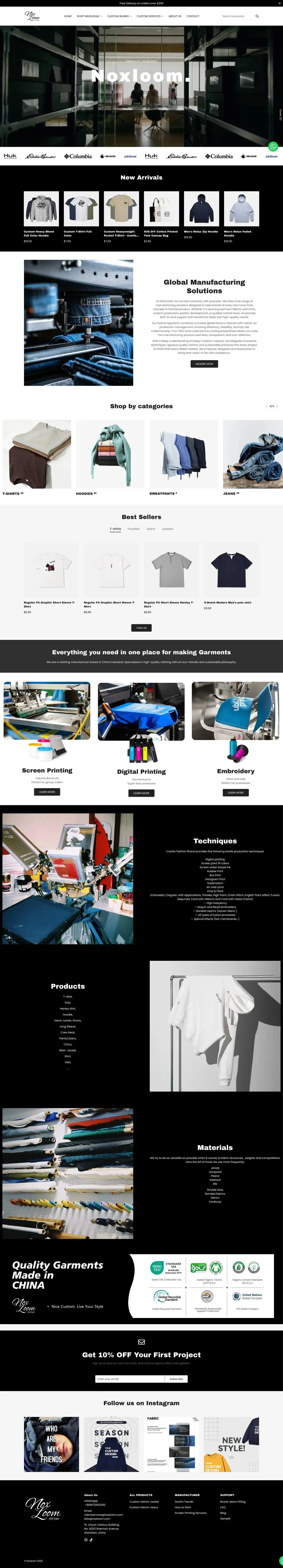 Noxloom home textiles e-commerce - premium rugs and fabrics
