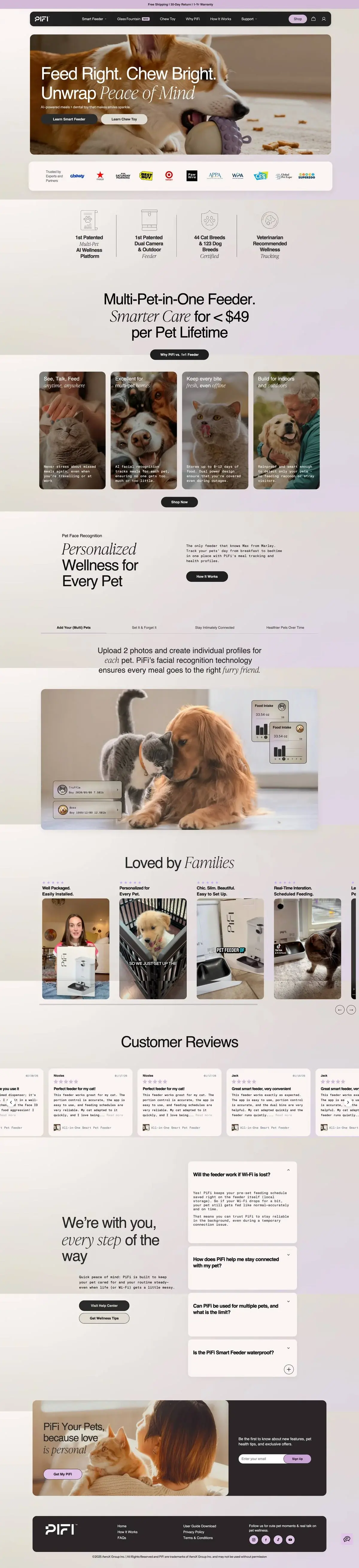 Pifi smart home devices e-commerce - innovative connected living
