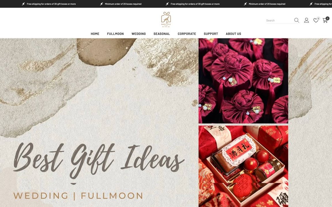 Bakin Style bakery e-commerce website - artisan bread and pastries